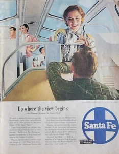Santa Fe Super Chief Pleasure Dome Vintage 1942 Eisenbahnanzeige - Bild 1 von 1