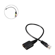 3.5mm Jack Cable Female To Male Telephone Headset Adapter Convertor PC Headset