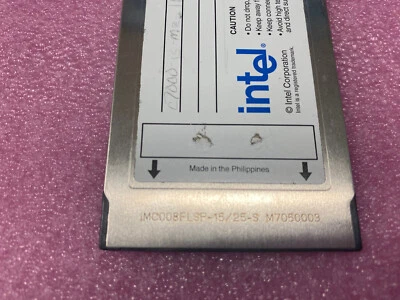 intel 8MB Series 2+ FLASH PCMCIA CARD iMC008FLSP-15/25-S Flexible Voltage - Image 1 of 4