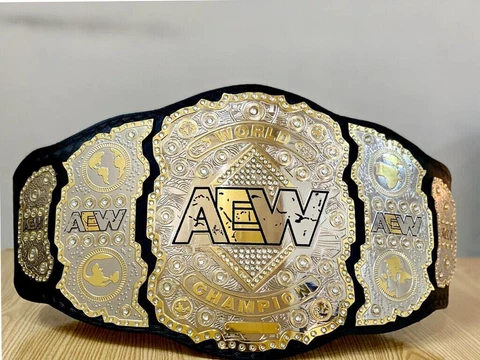 AEW BELT ALL ELITE WRESTLING BELT WORLD LEATHER CHAMPONSHIP TITLE REPLICA BELT Cover