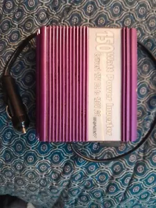 150 Watt Power Inverter Convert 12v DC To 120v AC Purple - Picture 1 of 7