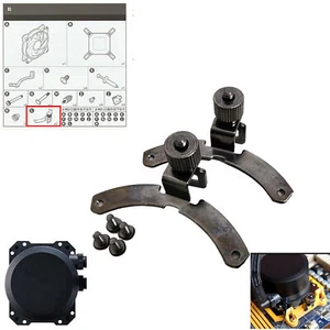 Für Cooler Master B120 240 360 AMD Schnalle Kit AM4 Installation Befestigungsschnalle - Bild 1 von 8