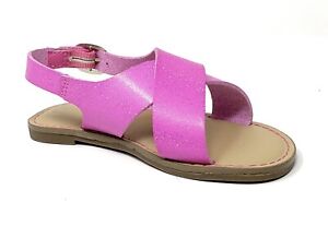 Toddler Girls' Gail Footbed Sandals Cat & Jack Pink Strappy Buckle Summer New 6