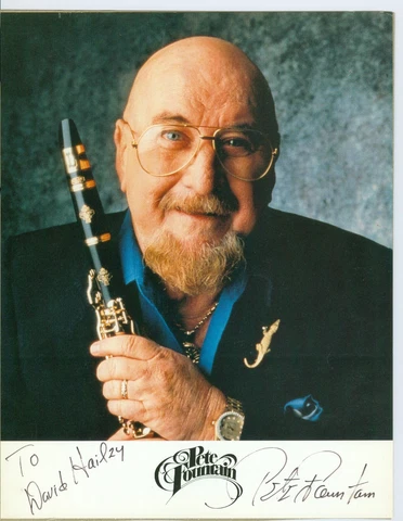 Pete Fountain (1930-2016) autographed signed photo jazz clarinet Cover