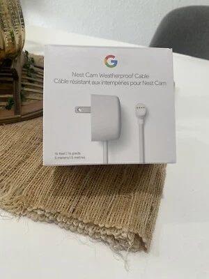 Google Nest GA02277-US Camera Weatherproof Cable 5M - White - Image 1 of 4