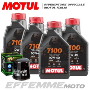 Tagliando KAWASAKI Z750 2007-2012 Z 750 (4 MOTUL 7100 10W40 + Filtro olio Hiflo) - Foto 1 di 1