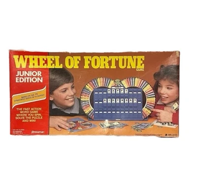 Vintage Childrens Wheel of Fortune Board Game Rare 1987 Junior Edition Complete - Image 1 of 4