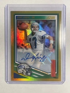 2025 Score Football Gold Zone Auto Dave Krieg 43/50 - Seahawks #93 - Bild 1 von 3