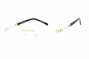 CHARRIOL PC75091 C03 Eyeglasses Shiny Gold Silver Frame 57mm - Picture 1 of 4