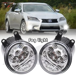 Fit For Lexus GS450h 2013-2015 Clear Lens Pair Bumper Fog Light Lamp Replacement - Picture 1 of 12