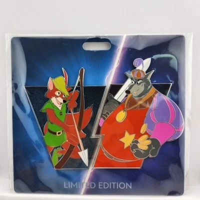 Pin Robin Hood vs Sheriff Nottingham Heroes vs Villains D23 MOG 2024 LE 400 Foto 1 de 3