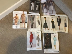 8 Vogue patterns, 2 uncut, 6 from the 1980s-90s - Picture 1 of 5