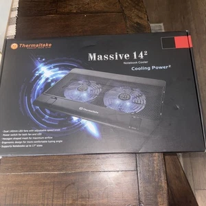 Thermaltake Massive 14 Notebook Cooler - 2 Fan[s] - 1200 Rpm - Mesh, Plastic - Afbeelding 1 van 1