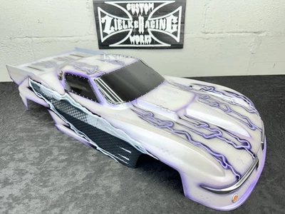 CUSTOM PAINTED RC DRAG BODY NO PREP LOSI 22S AE DR10 TRAXXAS SLASH 1963 STINGRAY - Image 1 of 4
