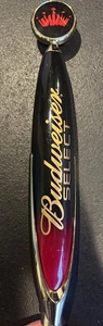 Budweiser Select Black & Red Beer Tap Handle 13'' - Picture 1 of 5