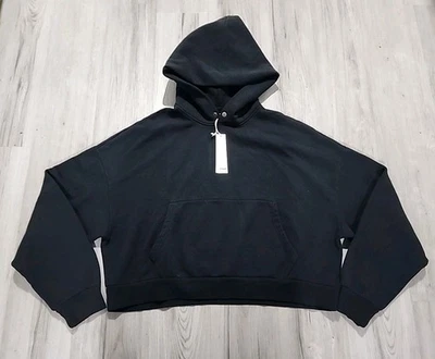 Nueva sudadera con capucha rectangular Elwood negra/pulóver nocturno para hombre talla mediana nueva con etiquetas  Foto 1 de 4