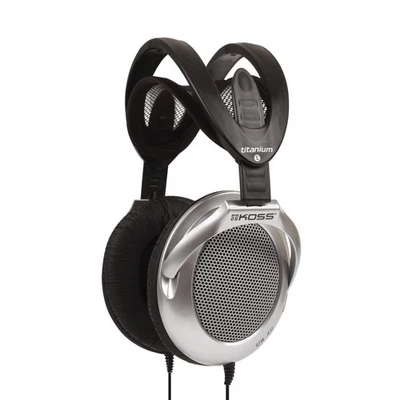Koss UR40 Collapsible Over-Ear Headphones, Lightweight, Retro Style, Silver a... - Image 1 of 4