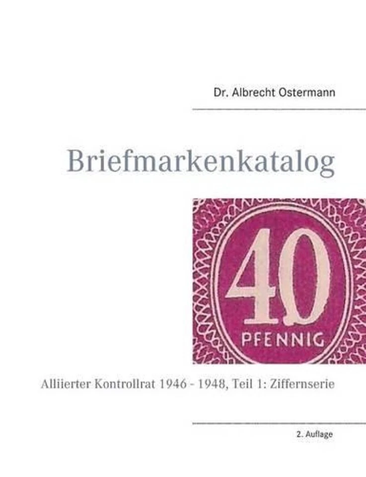 Briefmarkenkatalog - Plattenfehler: Alliierter Kontrollrat 1946 - 1948, Teil 1:  - Image 1 of 1