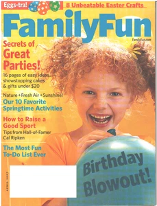 FAMILY FUN Magazine April 2007 Birthday Parties Easter Eggs Spring Activities - Imagen 1 de 4