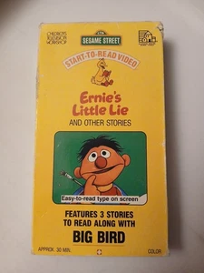 Sesame Street Start-to-Read Video - Ernie's Little Lie (VHS, 1991) - Picture 1 of 1
