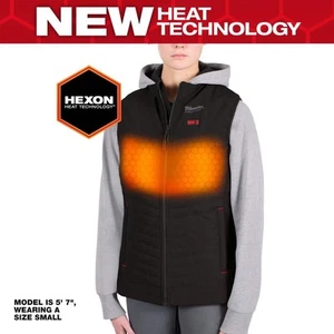 Women's Large M12 12-Volt Lithium-Ion Cordless Axis Black Heated Vest Kit with - Picture 1 of 1