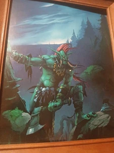 Warcraft Wald Troll gerahmter Kunstdruck 10x8" Blizzard Dark Fantasy Gaming - Bild 1 von 16