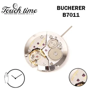Bucherer B7011 Swiss Watch Movement-Manual Wind-3 Positions-Vintage Spare Part. - Picture 1 of 2