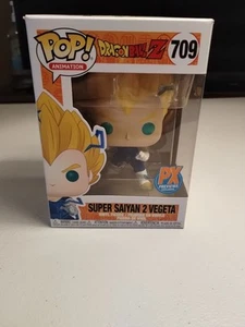 Funko Pop! Animación: DBZ Super Saiyan 2 Vegeta #709 PX vistas previas Glow Chase D04 - Imagen 1 de 10