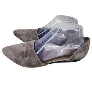 Zapatos Vince para mujer talla 7,5 gris gamuza sin cordones punta plana - Imagen 1 de 10
