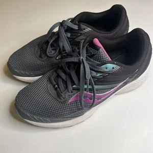 Saucony Cohesion Gray Pink Running Shoes Women’s Size 9 W S10702-17 - Picture 1 of 12