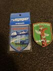 VTG Lot Of 2 VANCOUVER British Columbia Canada Souvenir Sew On Patches