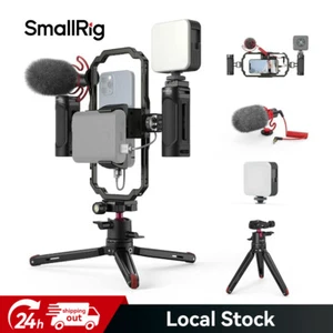 Smallrig Video Rig Kit avec Poignée Stabilisateur Smartphone Video Rig Pour iPhone - Photo 1/8