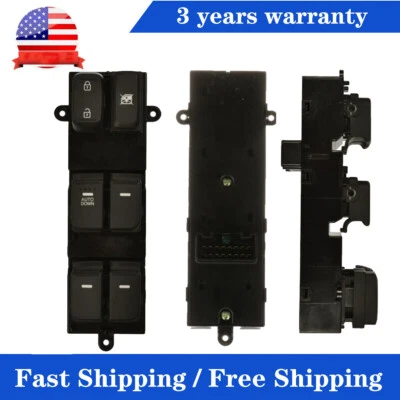 Interruptor de ventana de puerta eléctrica delantera izquierda para Kia Optima 2010 2011 2012 2013 2,4 L L4 Foto 1 de 4