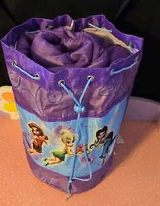 Disney Fairies Tinkerbell Sleeping Bag + Backpack For Camping or Slumber Parties - Picture 1 of 12