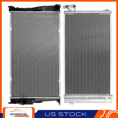 Radiator And A/C Condenser Aluminum Cooling Kit For 2009 10-2011 BMW 335i xDrive - Image 1 of 4
