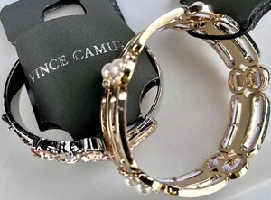 2 NEW Vince Camuto Bracelet LOT X2 Crystals NWT OSFM costume Jewelry MSRP $60+!! - Picture 1 of 6