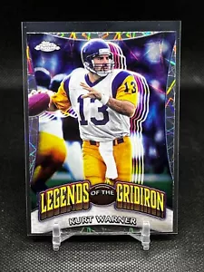 2024 Topps Chrome Football LOG Lazer Refractor Kurt Warner #LOG-21 - Picture 1 of 2