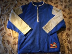 Vintage Gymboree 2000 polar fleece zip jacket racecar theme 7 yr EUC 1/4 zip - Picture 1 of 6