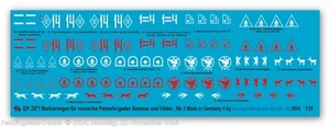 Peddinghaus-Decals 1/48 2871 Tags De Russe Panzerbrigaden, Été - Photo 1 sur 1