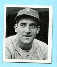 1947 Bowman: # 100 Phil Marchildon -- Philadelphia Athletics 1976 HRT/RES