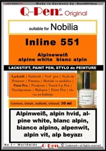 Lackstift für Nobilia Inline 551 Alpineweiß 10mL - Picture 1 of 1