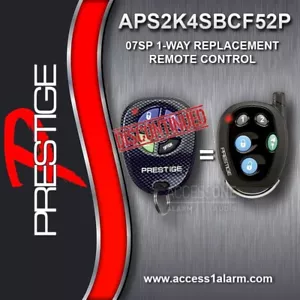 NEW Prestige 07SP 1-Way Remote For Discontinued Prestige APS2K4SBCF52P ELVATOC - Picture 1 of 3