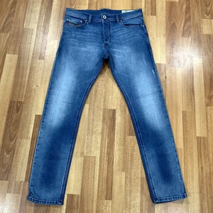 Diesel Jeans Mens 33x29* Tepphar Blue Medium Wash Denim Slim Carrot - Picture 1 of 13