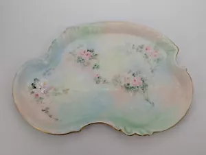 1890s W.G.&CO William Guerin France Hand Painted porcelain Limoges plate 12 in - Picture 1 of 7