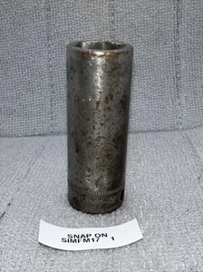 Snap On 3/8 Antrieb 17 mm metrisch tief 6 Punkt Buchse SIMFM17 - Bild 1 von 7