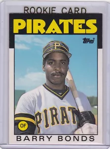 BARRY BONDS ROOKIE CARD 1986 Topps Traded VINTAGE BASEBALL RC Pirates Giants! - Bild 1 von 2