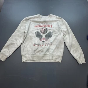 Journey Sweatshirt Men’s Small Gray Crewneck Eagle Tour Graphic Vintage Style - Picture 1 of 7