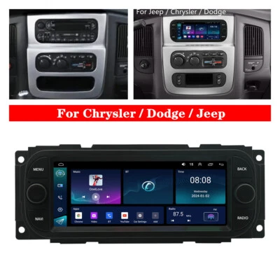 6.8" For 01-07 Jeep Cherokee Liberty Chrysler Town&Country Stereo Radio GPS Wifi - Image 1 of 4