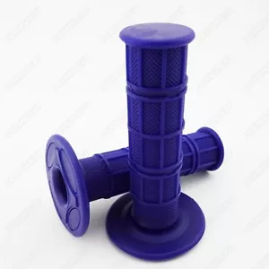 Universal 22mm 7/8'' Throttle Hand Grips Soft Rubber Handlebar Pit MX Dirt Bike - Foto 1 di 7