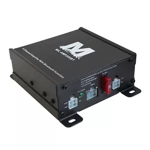 Milennia AMP200BT 4-Channel 4x45W Peak Power Bluetooth Black Boat/UTV Amplifier - Picture 1 of 1